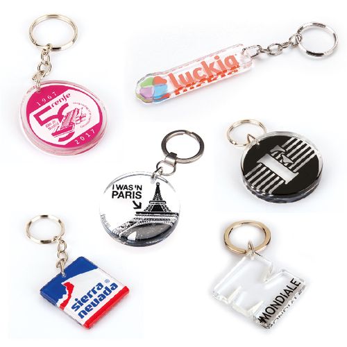 Porte-clés plexiglass (acryliques) personnalisé