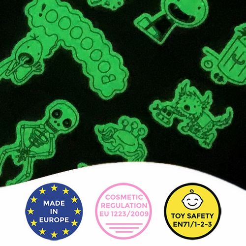 Glow-in-the-dark Tattoos - Sticker tattoos with phosphorescent effect
