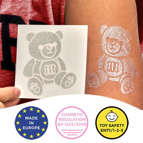 Metallic Tattoos - Temporary tattoos with silver effect