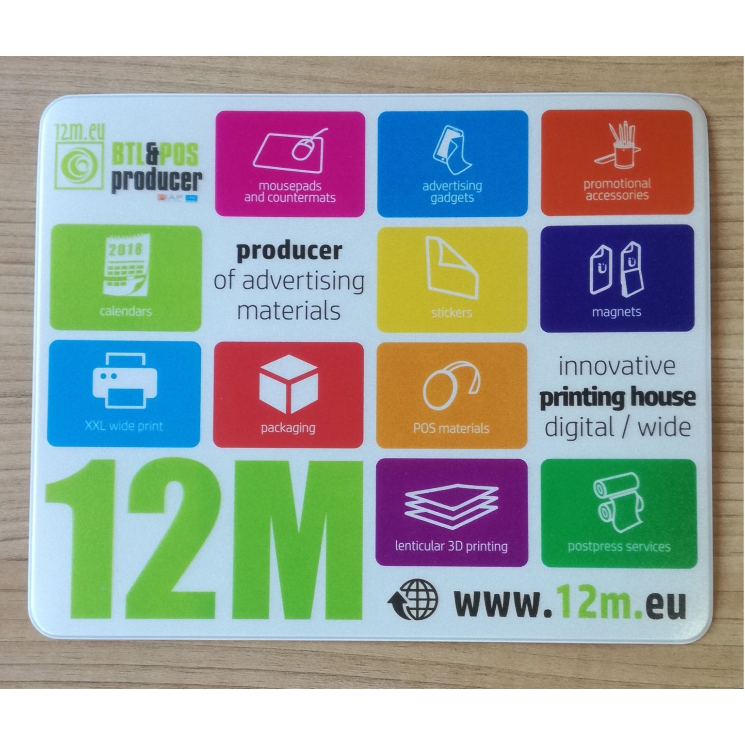 Tapis de souris personnalisé soudé avec l'impression sur le PVC