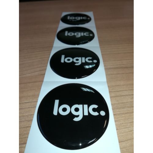 Autocollants avec résine époxy - 4