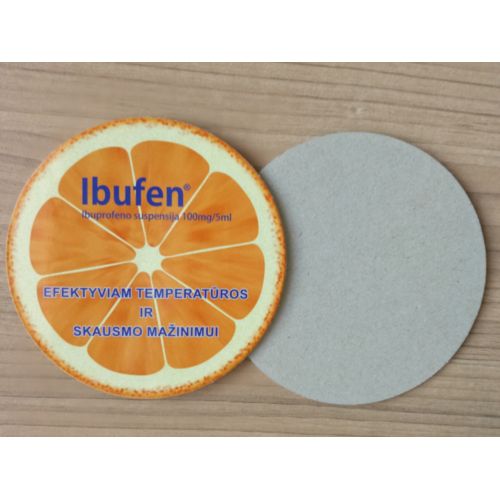 Sous-verres à fond de carton personnalisés