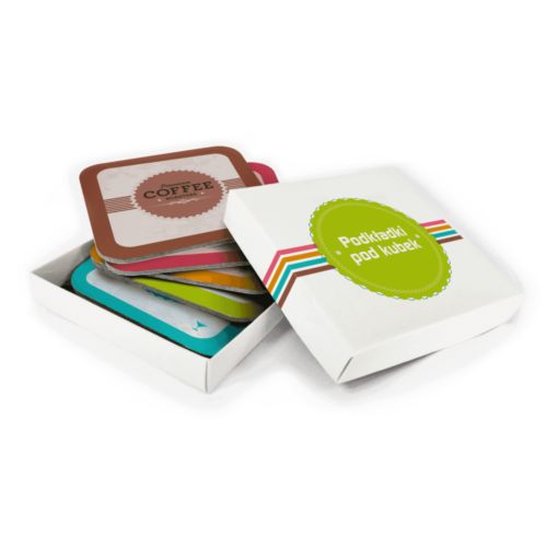 Sous-verres à fond de liège personnalisé